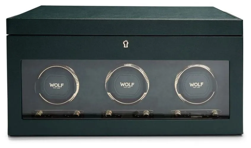 British Racing Triple Watch Winder With Storage Jewellery - WOLF - Modalova